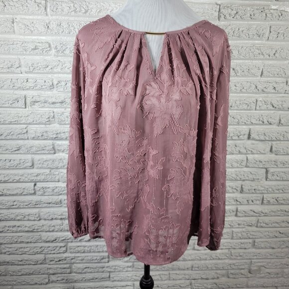 Liz Claiborne Womens Top 1X Plus Muted Lavender Tatted Camisole PUR52E - Picture 1 of 10